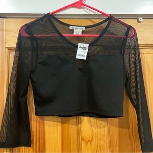 NWT mesh crop top